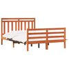 vidaXL Bedframe met hoofdeinde Wasbruin 160 x 200 cm