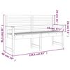 vidaXL Tuinbank 159,5x48x91,5 cm massief grenenhout