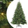 vidaXL Kunstkerstboom met 300 LED met standaard Groen 210 cm PE en PVC