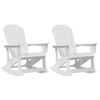 vidaXL Adirondack Schommeltjes 2 st Wit HDPE