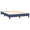 vidaXL Boxspring met matras stof blauw 140x200 cm