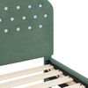 vidaXL Bedframe voor kinderen met hoofdbord Zeegroen 90 x 190 cm