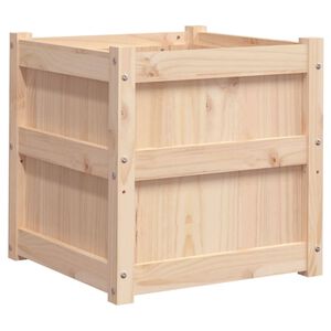 vidaXL Plantenbak 50x50x50 cm massief grenenhout