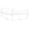 vidaXL Bedframe metaal wit 120x200 cm