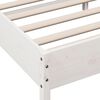 vidaXL Bedframe zonder matras massief grenenhout wit 120x190 cm