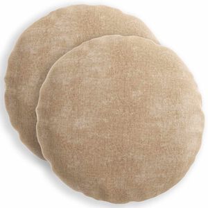 vidaXL Kussensloop 2 st HEERLEN Taupe &Oslash; 40 cm Chenille Stof