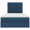 vidaXL Opslag bed met matras met matras Blauw 120 x 200 cm Polyester
