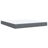 vidaXL Boxspring met matras fluweel donkergrijs 180x200 cm