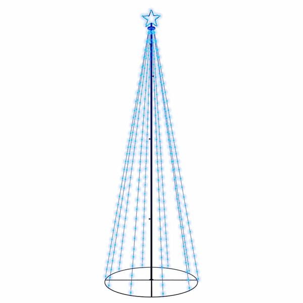 vidaXL Kegelkerstboom 310 LED's 100x300 cm blauw