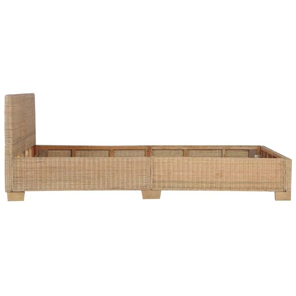 vidaXL Bedframe handgeweven echt rattan 140x200 cm