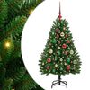 vidaXL Kunstkerstboom met 150 LED Groen 120 cm PVC en Metaal