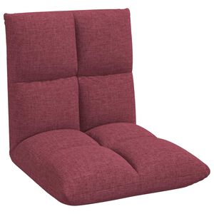 vidaXL Verstelbare vlo stoelen Wijnrood Stof