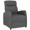 vidaXL Fauteuil elektrisch verstelbaar stof donkergrijs