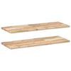 vidaXL Wandschappen 2 st zwevend 100x30x2 cm onbehandeld acaciahout