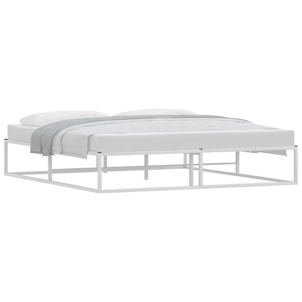 vidaXL Bedframe zonder matras 180x200 cm wit