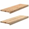 vidaXL Traptreden 2 st 80x30x2 cm onbehandeld massief eikenhout