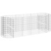 vidaXL Gabion plantenbak verhoogd 300x100x100 cm gegalvaniseerd ijzer