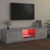 vidaXL Tv-meubel met LED-verlichting 140x40x36 cm betongrijs