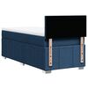 vidaXL Boxspring met matras stof blauw 90x190 cm