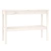 vidaXL Wandtafel 110x40x75 cm massief grenenhout wit