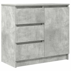 vidaXL Dressoir met lade 71x35x65 cm spaanplaat betongrijs
