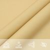 vidaXL Zonnezeil 8x5 m 100% polyester oxford zandkleurig