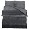 vidaXL Dekbedovertrekset 140x200 cm katoen donkergrijs
