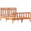 vidaXL Bedframe Wasbruin 205,5 x 155,5 x 100 cm Massief grenenhout