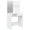 vidaXL Kaptafel met spiegel 74,5x40x141 cm wit