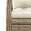 vidaXL 9-delige Tuinset met kussens poly rattan beige