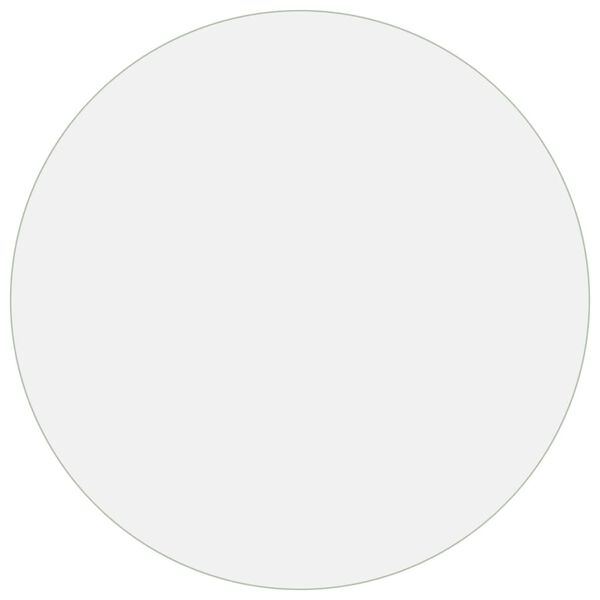 vidaXL Tafelbeschermer Ø80 cm 2 mm PVC transparant