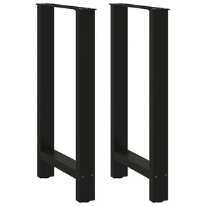 vidaXL Bartafelpoten 2 st 50x(90-91) cm staal zwart