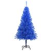 vidaXL Kunstkerstboom met standaard 120 cm PVC blauw