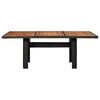 vidaXL Tuintafel 200x100x74 cm poly rattan zwart