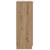 vidaXL Schoenenkast 59x35x100,5 cm bewerkt hout artisanaal eikenkleur