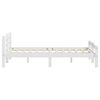vidaXL Bedframe massief grenenhout wit 200x200 cm