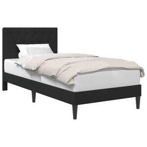 vidaXL Bedframe met hoofdeinde Zwart 80 x 200 cm Fluweel