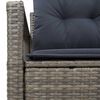 vidaXL Tuinbank met kussen 120 x 62 x 69 cm poly rattan