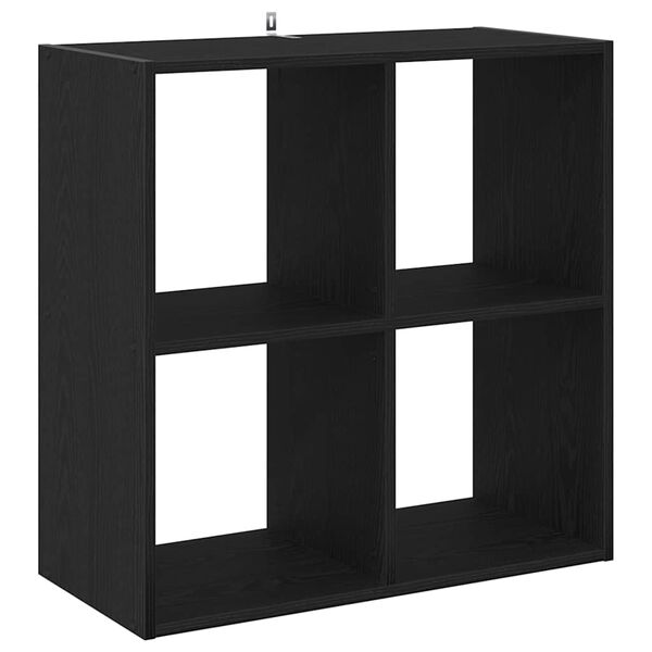 vidaXL Boekenkast Zwart eiken 68,5 x 32 x 68,5 cm Bewerkt hout