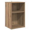 vidaXL Platenkast Artisanaal eiken 38 x 33 x 61 cm Bewerkt hout