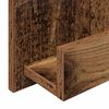 vidaXL Tijdschrift Rek met plank Oudhout 51 x 11 x 102 cm Bewerkt hout