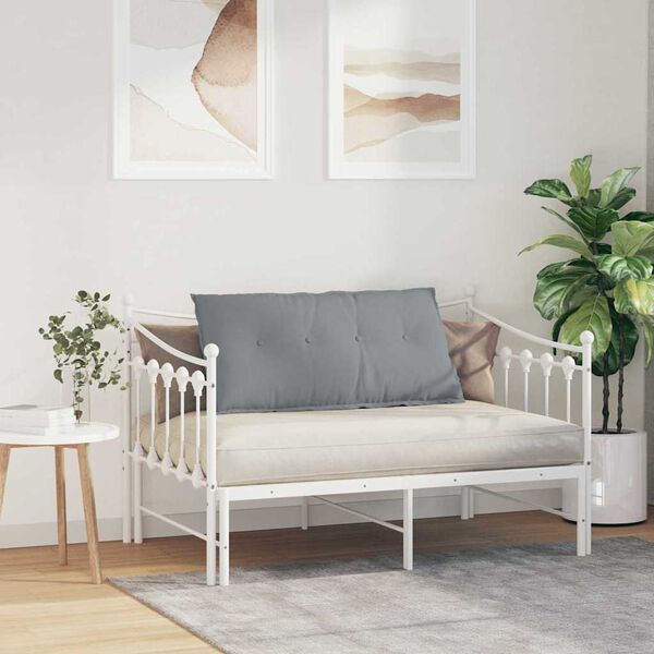 vidaXL Rugkussen Lichtgrijs 100 x 19 x 50 cm Stof