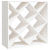 vidaXL Wijnkast 62x25x62 cm massief grenenhout wit