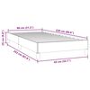 vidaXL Bedframe zonder matras 80x220 cm fluweel donkergroen