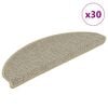 vidaXL Trapmatten zelfklevend Sisal-Look 30 st 65x21x4 cm lichtgroen