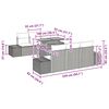 vidaXL Tuin Sofa Set met opslag 7 pcs Zwart Poly riet