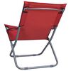 vidaXL Strandstoelen 2 st inklapbaar stof rood