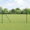 vidaXL Afrasteringspaal Groen 10 x 1,6 m (36 mm gaas) Staal en PVC