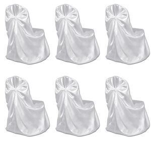 vidaXL Bruiloft Stoelhoes Wit (6 stuks)