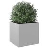 vidaXL Plantenbak 49x47x46 cm gegalvaniseerd staal zilverkleurig